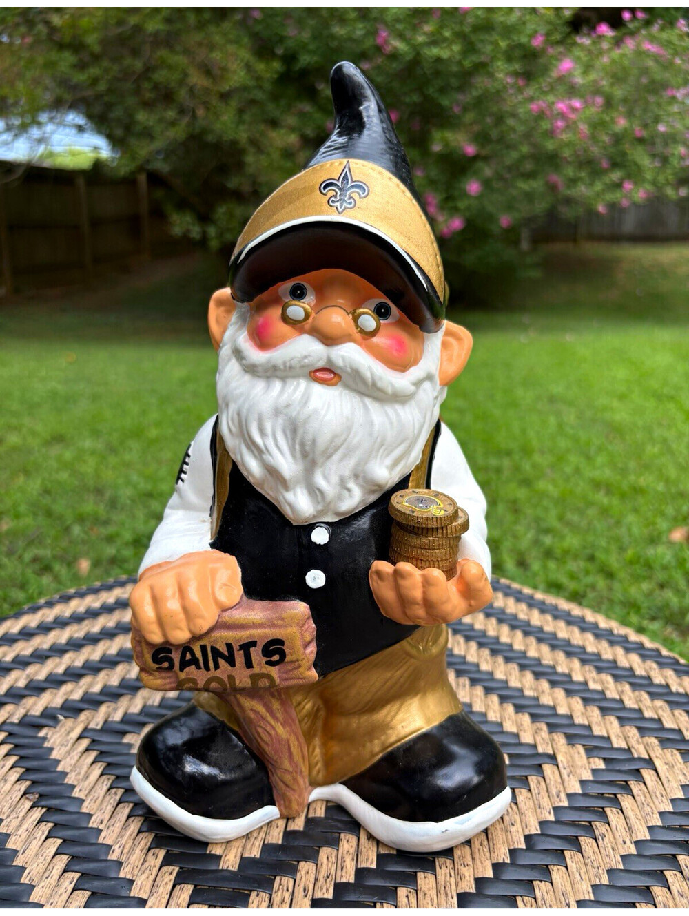 Forever Collectibles New Orleans Saints NFL Officially Licensed Gnome Figurine